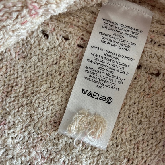 Anthropologie Cream Knit Camisole with Spaghetti Straps Small - Picture 5 of 6